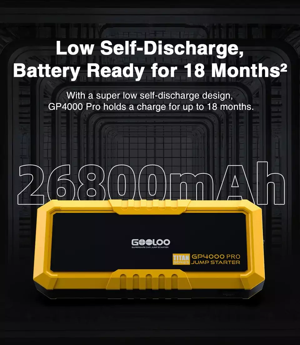 Booster batterie GOOLOO GP4000 12V avec Power Bank 26800mAh et LED – Image 12