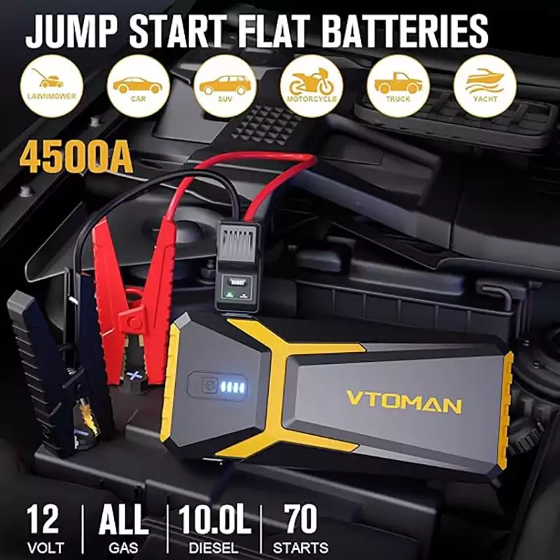 Booster avec Power Bank 20 000 mAh & LED | Ultra Compact | VTOMAN V10 PRO – Image 2