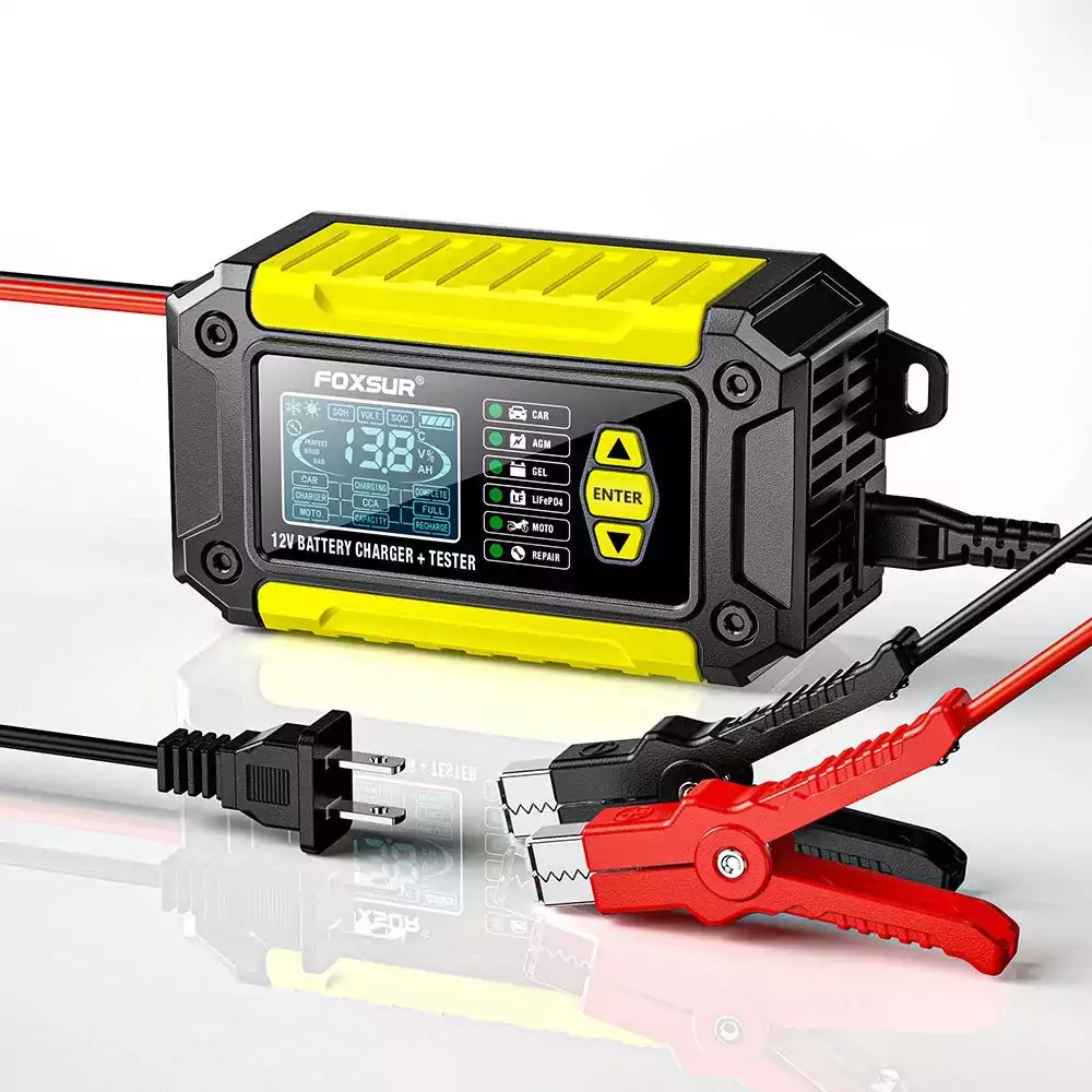 Chargeur Testeur Batterie 12V 6A Intelligent AGM GEL LiFePO4 Moto Auto – Image 8
