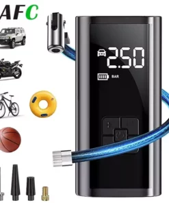 Gonfleur sans fil EAFC 150 PSI, 6000 mAh, écran LCD, portable, USB rechargeable