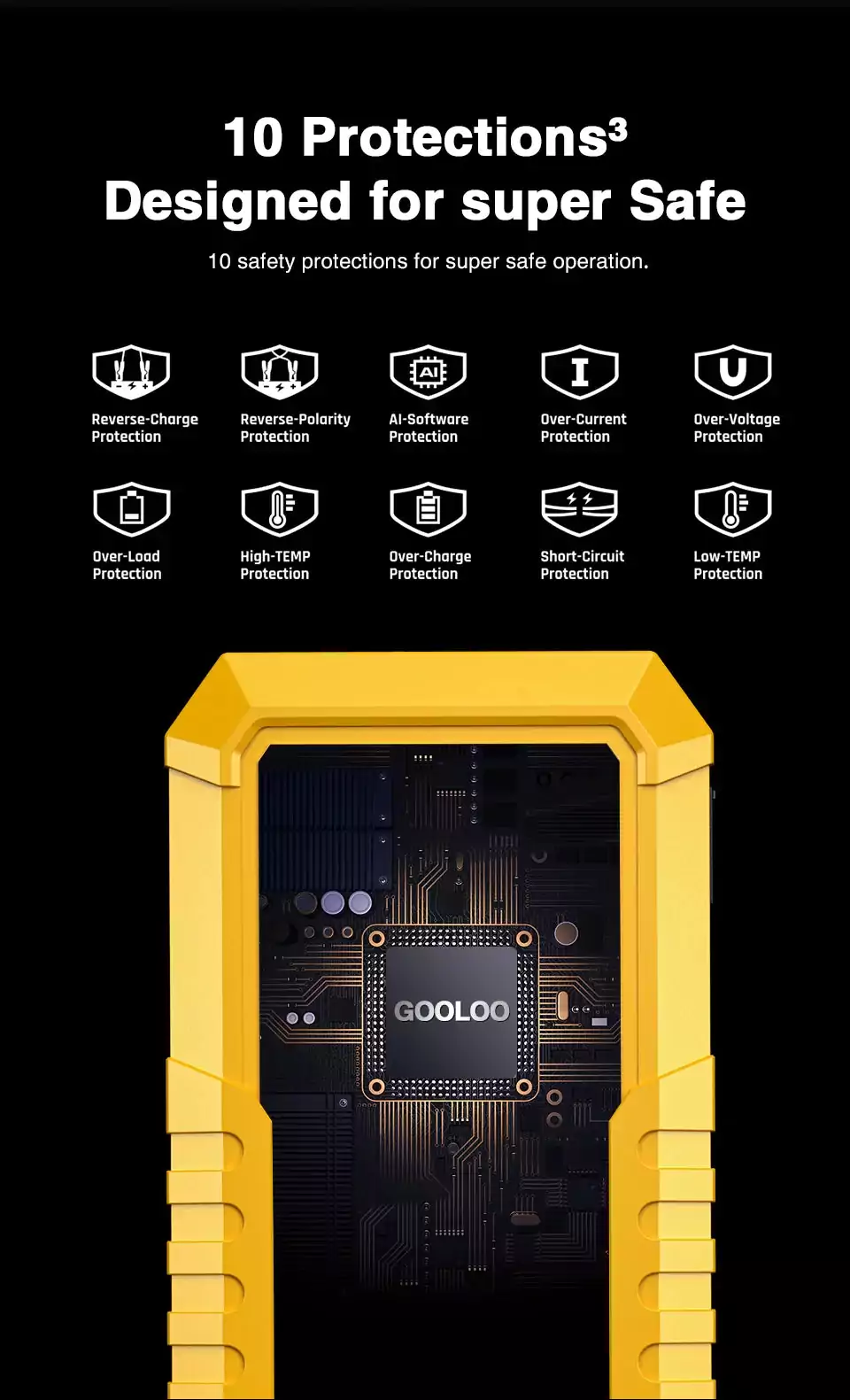 Booster batterie GOOLOO GP4000 12V avec Power Bank 26800mAh et LED – Image 13