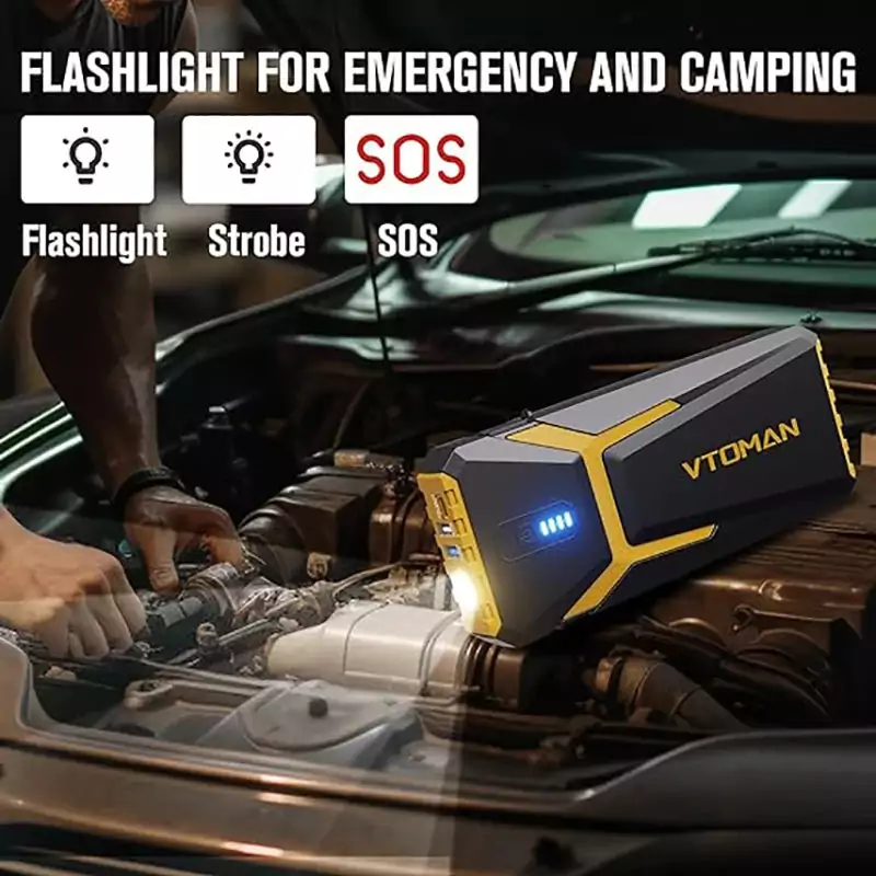 Booster avec Power Bank 20 000 mAh & LED | Ultra Compact | VTOMAN V10 PRO – Image 4