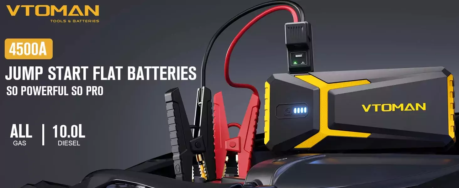 Booster avec Power Bank 20 000 mAh & LED | Ultra Compact | VTOMAN V10 PRO – Image 9
