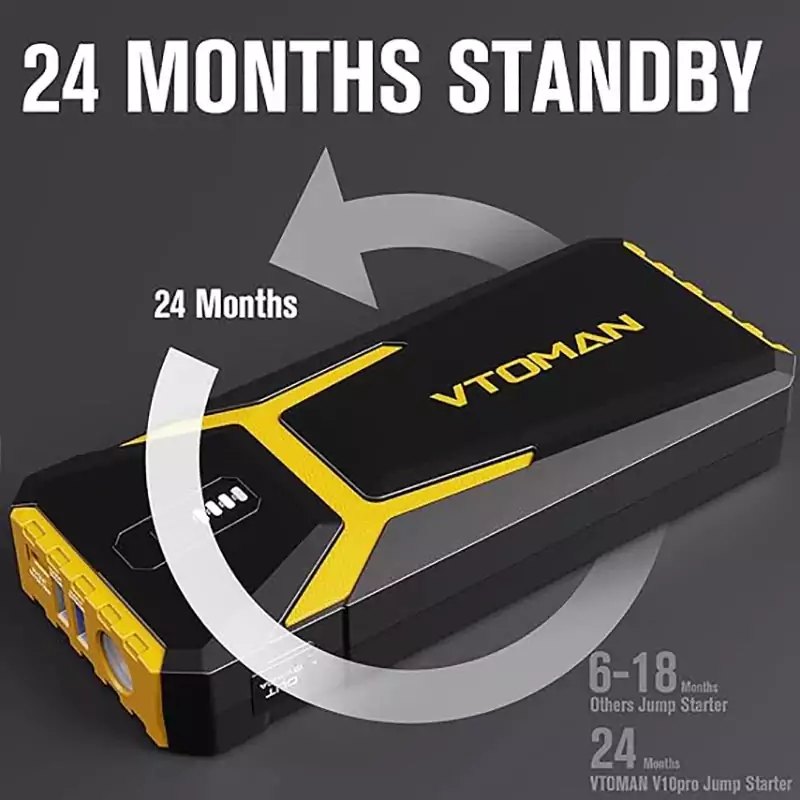 Booster avec Power Bank 20 000 mAh & LED | Ultra Compact | VTOMAN V10 PRO – Image 6