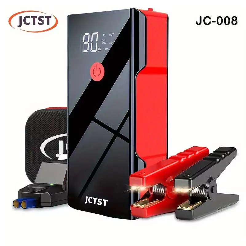 Booster Démarreur Voiture 20000mAh JCTST 2000A avec Charge Rapide USB